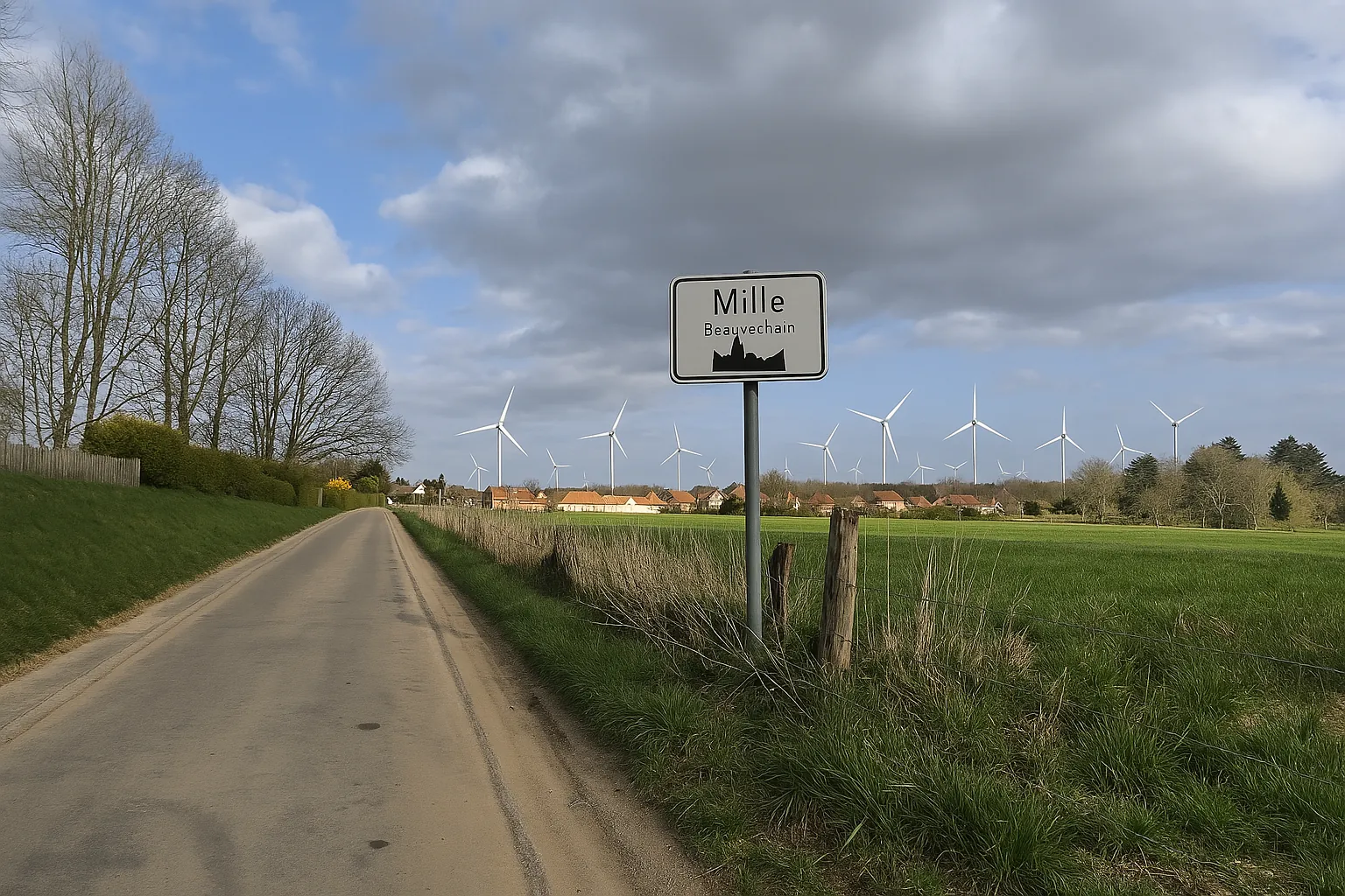 Mille, vers Tourinnes - Beauvechain